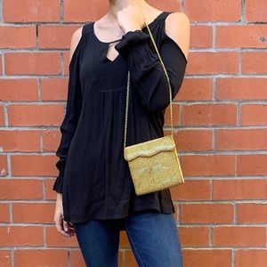 Magid Gold Beaded Bag